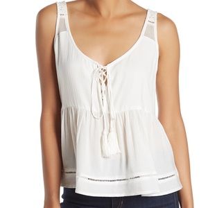 NWT SHOW ME YOUR MUMU Josie Lace-Up Tank Top